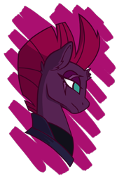 Size: 6000x9000 | Tagged: safe, artist:candelish, derpibooru import, tempest shadow, pony, unicorn, my little pony: the movie, abstract background, absurd resolution, bust, portrait, simple background, solo, transparent background