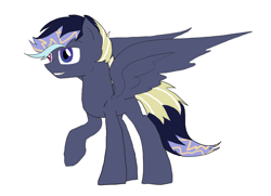 Size: 1014x736 | Tagged: safe, artist:alawdulac, derpibooru import, oc, offspring, parent:rainbow dash, parent:soarin', parents:soarindash, solo