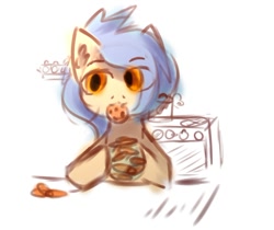 Size: 862x723 | Tagged: safe, artist:daftochaos, derpibooru import, cookie, food, jar, oven, sketch, solo