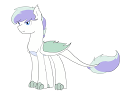 Size: 1130x860 | Tagged: safe, artist:alawdulac, derpibooru import, oc, oc:charming, dracony, hybrid, interspecies offspring, offspring, parent:rarity, parent:spike, parents:sparity, solo