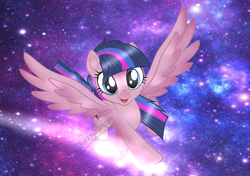 Size: 1024x720 | Tagged: safe, artist:blueskysilversong, derpibooru import, oc, oc:magical star, offspring, parent:flash sentry, parent:twilight sparkle, parents:flashlight, solo