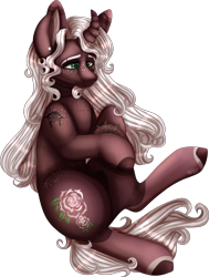 Size: 1445x1908 | Tagged: safe, artist:popcornhorns, derpibooru import, oc, oc:shiver rose, pony, unicorn, female, mare, simple background, solo, transparent background