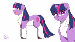 Size: 3840x2160 | Tagged: safe, artist:gallactic-cleaner, derpibooru import, twilight sparkle, coat markings, concept art, fluffy, solo