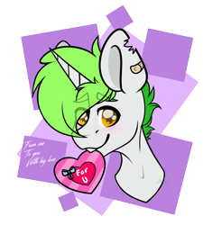 Size: 3200x3556 | Tagged: safe, artist:hellishprogrammer, derpibooru import, oc, oc only, oc:michael, pony, unicorn, high res, holiday, male, simple background, solo, stallion, transparent background, valentine, valentine's day