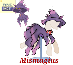 Size: 733x660 | Tagged: safe, artist:ask-nora-the-alicorn, artist:catscat111, artist:catscat112, derpibooru import, clothes, dress, mannequin, mismagius, mlp fashion, pokémon, simple background, transparent background