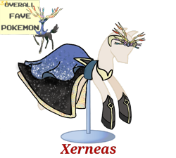 Size: 733x660 | Tagged: safe, artist:ask-nora-the-alicorn, artist:catscat111, artist:catscat112, derpibooru import, clothes, dress, mannequin, mlp fashion, pokémon, simple background, transparent background, xerneas