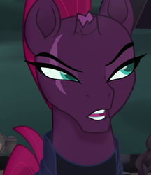 Size: 695x803 | Tagged: safe, derpibooru import, screencap, tempest shadow, my little pony: the movie, broken horn, cropped, eye scar, scar, solo