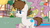 Size: 2200x1236 | Tagged: safe, artist:rsa.fim, derpibooru import, edit, edited screencap, screencap, oc, oc only, oc:crash bash, earth pony, pony, male, one hoof raised, ponyville, scar, solo