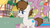 Size: 2200x1236 | Tagged: safe, alternate version, artist:rsa.fim, derpibooru import, edit, edited screencap, part of a set, screencap, oc, oc only, oc:crash bash, earth pony, pony, male, one hoof raised, ponyville, scar, solo