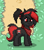 Size: 232x265 | Tagged: safe, derpibooru import, oc, oc only, pony, unicorn, edgy, pixel art, pony town, red and black oc, solo