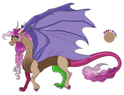 Size: 1250x962 | Tagged: safe, artist:bijutsuyoukai, derpibooru import, oc, oc:archaic sanity, draconequus, female, offspring, parent:discord, parent:mayor mare, parents:discomare, simple background, solo, transparent background