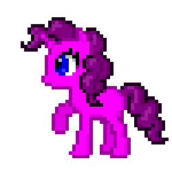 Size: 250x250 | Tagged: safe, artist:nardaxll93, derpibooru import, oc, oc only, oc:glitter brightstar, alternate hairstyle, alternate universe, different view universe, not pinkie pie, pixel art, simple background, solo, transparent background