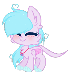 Size: 946x1006 | Tagged: safe, artist:galaxyswirlsyt, derpibooru import, oc, pegasus, pony, chibi, eyes closed, female, mare, simple background, smiling, solo, transparent background