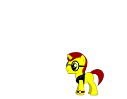 Size: 3320x2600 | Tagged: safe, artist:robobrony, derpibooru import, oc, oc only, oc:common cents, unicorn, pony creator, clothes, colt, glasses, male, simple background, solo, transparent background, vest