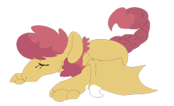 Size: 764x466 | Tagged: safe, artist:goatpaste, derpibooru import, oc, oc only, interspecies offspring, offspring, parent:fluttershy, parent:manticore, parents:mantishy, scorpion tail, simple background, solo, stinger, things breeding that should not breed, transparent background