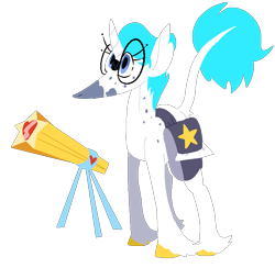 Size: 720x703 | Tagged: safe, artist:goatpaste, derpibooru import, oc, oc:hubble, magical gay spawn, offspring, parent:orion, parent:twilight sky, parents:skyrion, saddle bag, simple background, solo, transparent background, unshorn fetlocks