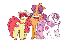 Size: 810x475 | Tagged: safe, artist:colorfulwonders, derpibooru import, apple bloom, scootaloo, sweetie belle, cutie mark crusaders, simple background, transparent background