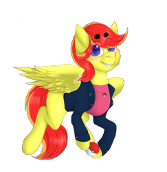 Size: 2078x2136 | Tagged: safe, artist:dollpone, derpibooru import, oc, oc:jessica pedley, pegasus, pony, clothes, female, high res, jacket, mare, simple background, solo, transparent background