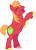 Size: 3000x4113 | Tagged: safe, artist:cloudyglow, derpibooru import, edit, editor:slayerbvc, big macintosh, earth pony, pony, dungeons and discords, accessory-less edit, bipedal, happy, male, missing accessory, rearing, simple background, solo, stallion, transparent background, vector, vector edit