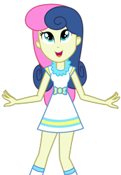 Size: 1825x2638 | Tagged: safe, artist:sketchmcreations, derpibooru import, bon bon, sweetie drops, better together, equestria girls, happily ever after party, happily ever after party: rarity, clothes, dress, happy, looking up, open mouth, simple background, smiling, transparent background, vector