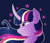 Size: 2740x2382 | Tagged: safe, artist:emera33, derpibooru import, twilight sparkle, twilight sparkle (alicorn), alicorn, pony, curved horn, female, mare, smiling, solo