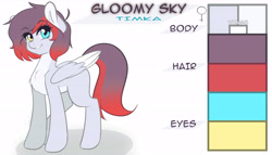 Size: 7000x4000 | Tagged: safe, artist:yuozka, derpibooru import, oc, oc only, oc:gloomy sky, pegasus, pony, female, mare, solo