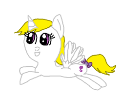 Size: 560x450 | Tagged: safe, artist:nightshadowmlp, derpibooru import, surprise, pony, bow, simple background