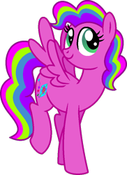 Size: 603x830 | Tagged: safe, artist:starryoak, derpibooru import, oc, oc:sugar rush, pegasus, pony, magical lesbian spawn, offspring, parent:pinkie pie, parent:rainbow dash, parents:pinkiedash, simple background, solo, transparent background