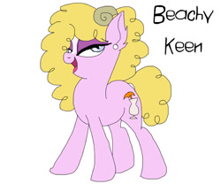 Size: 600x500 | Tagged: safe, artist:zee-stitch, derpibooru import, oc, oc:beachy keen, offspring, parent:pinkie pie, parent:trouble shoes, parents:trouble pie, solo