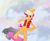 Size: 3836x3156 | Tagged: safe, artist:generallegion, derpibooru import, scootaloo, pony, back to the future, bipedal, cap, clothes, female, hat, hoverboard, jacket, sky, solo