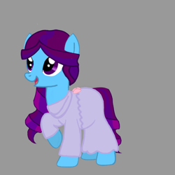 Size: 720x720 | Tagged: safe, artist:rubs, derpibooru import, oc, oc:diva nuit, earth pony, pony, clothes, dress, female, mare, multiple pregnancy, parent:coloratura, parents:canon x oc, pregnant, solo