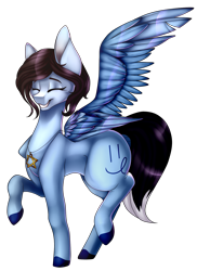 Size: 1213x1669 | Tagged: safe, artist:xxmissteaxx, derpibooru import, oc, oc:misty night, pegasus, pony, female, mare, simple background, solo, transparent background