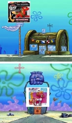 Size: 494x845 | Tagged: safe, derpibooru import, big macintosh, chum bucket, exploitable meme, funko, hasbro, krusty krab, meme, spongebob squarepants, toy, vinyl collectible