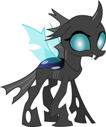 Size: 904x1088 | Tagged: safe, artist:giulio, derpibooru exclusive, derpibooru import, ocellus, changeling, alternate color palette, female, pre changedling ocellus, recolor, simple background, smiling, transparent background, vector