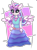 Size: 600x820 | Tagged: safe, artist:chibifox25, derpibooru import, princess flurry heart, anthro, clothes, dress, ear fluff, female, older, older flurry heart, simple background, solo, spread wings, transparent background, wings