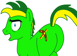 Size: 1024x745 | Tagged: safe, artist:didgereethebrony, derpibooru import, oc, oc only, oc:didgeree, base used, cutie mark, flank, look at my ass, plot, simple background, solo, transparent background