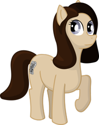 Size: 797x1003 | Tagged: safe, artist:malte279, derpibooru import, oc, oc:inky page, earth pony, pony, free to use, npc, pen and paper rpg, raised hoof, simple background, transparent background, vector