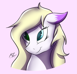 Size: 2241x2159 | Tagged: safe, artist:draftthefilmmaker-kl, derpibooru import, oc, oc:feather paint, pony, bust, female, heterochromia, high res, mare, portrait, solo