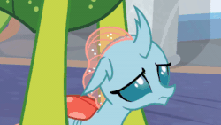 Size: 600x338 | Tagged: safe, derpibooru import, edit, edited screencap, screencap, ocellus, thorax, changedling, changeling, school daze, animated, cute, diaocelles, disguise, disguised changeling, female, king thorax, male, pony ocellus, reversed, shy