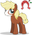 Size: 734x806 | Tagged: safe, artist:mlp-trailgrazer, derpibooru import, oc, oc:johnny appleseed, earth pony, pony, blaze (coat marking), horseshoes, male, offspring, parent:applejack, parent:trouble shoes, parents:troublejack, simple background, solo, stallion, transparent background