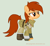 Size: 1110x1022 | Tagged: safe, artist:nightydream, derpibooru import, oc, oc:jackie juice, earth pony, pony, fallout equestria, clothes, female, mare, solo, uniform