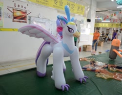 Size: 1161x903 | Tagged: safe, artist:arniemkii, derpibooru import, queen novo, classical hippogriff, hippogriff, horse, pony, unicorn, my little pony: the movie, bootleg, hongyi, inflatable, inflatable toy, irl, my little pony, photo