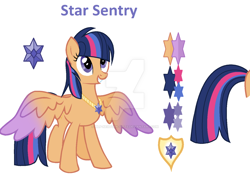 Size: 1024x738 | Tagged: safe, artist:mlp-nextgen-gifts, derpibooru import, oc, oc:star sentry, offspring, parent:flash sentry, parent:twilight sparkle, parents:flashlight, solo, watermark