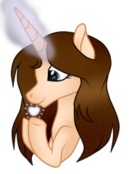 Size: 1496x1952 | Tagged: safe, artist:cindydreamlight, derpibooru import, oc, oc:creative breeze, pony, unicorn, bust, female, magic, mare, portrait, simple background, solo, transparent background