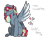 Size: 1600x1200 | Tagged: safe, artist:jaysey, derpibooru import, oc, oc only, pegasus, pony, crown, jewelry, magical lesbian spawn, male, offspring, parent:pinkie pie, parent:twilight sparkle, parents:twinkie, regalia, simple background, solo, spread wings, stallion, transparent background, wings