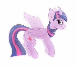 Size: 1500x1299 | Tagged: safe, artist:shmel, derpibooru import, twilight sparkle, twilight sparkle (alicorn), alicorn, pony, female, mare, simple background, solo, white background