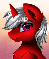 Size: 1446x1764 | Tagged: safe, artist:pridark, derpibooru import, oc, oc:sky blazer, pony, bust, chest fluff, commission, looking at you, male, portrait, solo