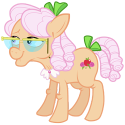 Size: 7000x7000 | Tagged: safe, artist:tardifice, derpibooru import, apple rose, earth pony, pony, apple family reunion, absurd resolution, female, glasses, mare, simple background, smiling, solo, transparent background, vector