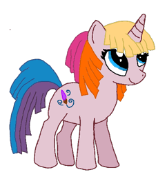 Size: 480x496 | Tagged: safe, artist:chromacatto, derpibooru import, toola roola, g3.5, g3.5 to g4, generation leap, simple background, solo, transparent background, unicorn toola roola