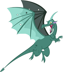 Size: 3973x4500 | Tagged: safe, artist:theshadowstone, derpibooru import, dragon, dragon quest, background dragon, open mouth, simple background, solo, spread wings, transparent background, vector, wings